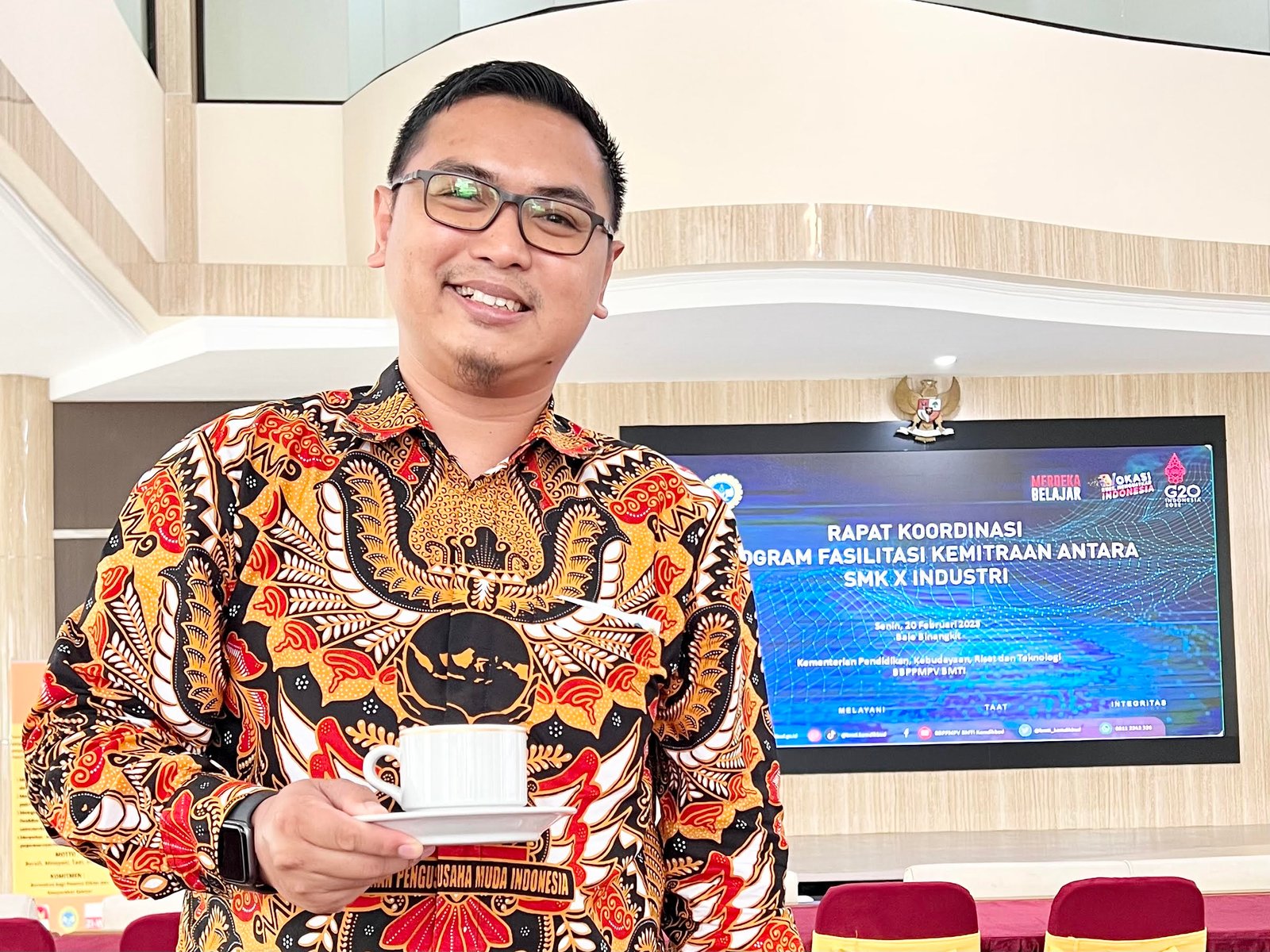 Direktur Utama PT. Inovindo, Bpk. Novi Setia Nurviat menghadiri Rapat Koordinasi Bersama KEMENDIKBUD RI - Program Fasilitas Kemitraan Antara SMK X INDUSTRI Tahun 2023